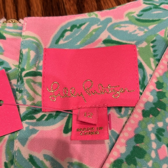 Lilly Pulitzer Vivian Stretch Shift dress Mandevilla Baby Pink Sand Paradise NWT - Picture 5 of 12
